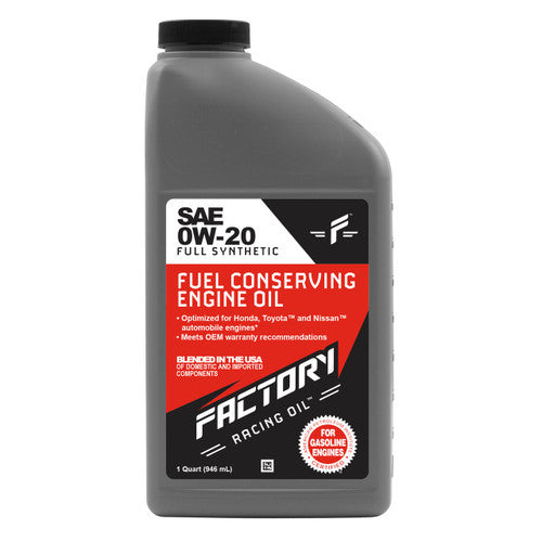 Factory Racing Parts Deluxe Oil Change Kit Fits Honda Accord Turbo 1.5L 2018-2022 0W-20 Full Synthetic - 3.5 Quarts-1