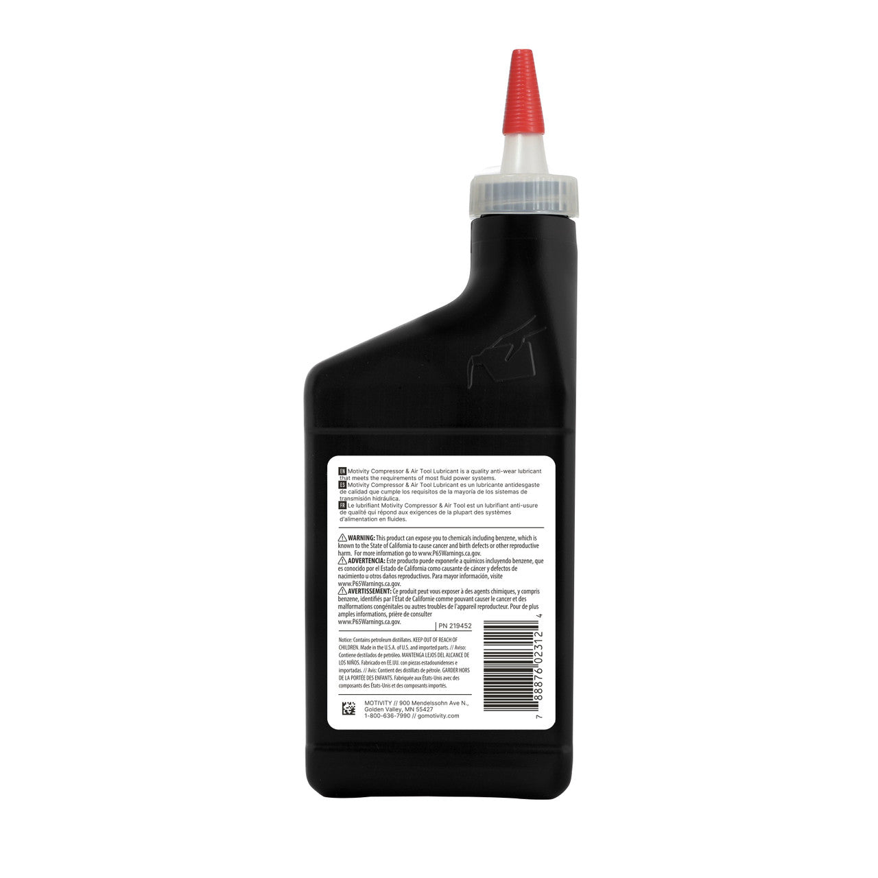 MOTIVITY Compressor & Air Tool Oil, Anti-Wear & Corrosion Protection – 12 Pack (15oz bottles)-3