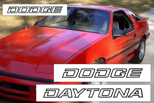 1987-91 Dodge Daytona Decal Kit-0