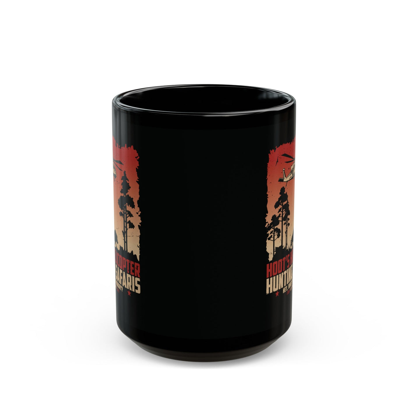 Hoot's Helicopter Hunting Safaris Mug (15oz)