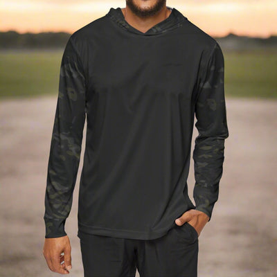 Multicam Blackout Contrast Sleeve Warmup Hoodie