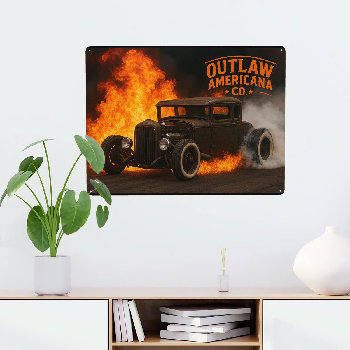 HC_C77 Steel Metal Art Decor 12x16in(Horizontal)