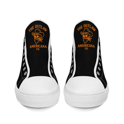 Copy of FWS High-Top Canvas Shoes With Customized Tongue - White