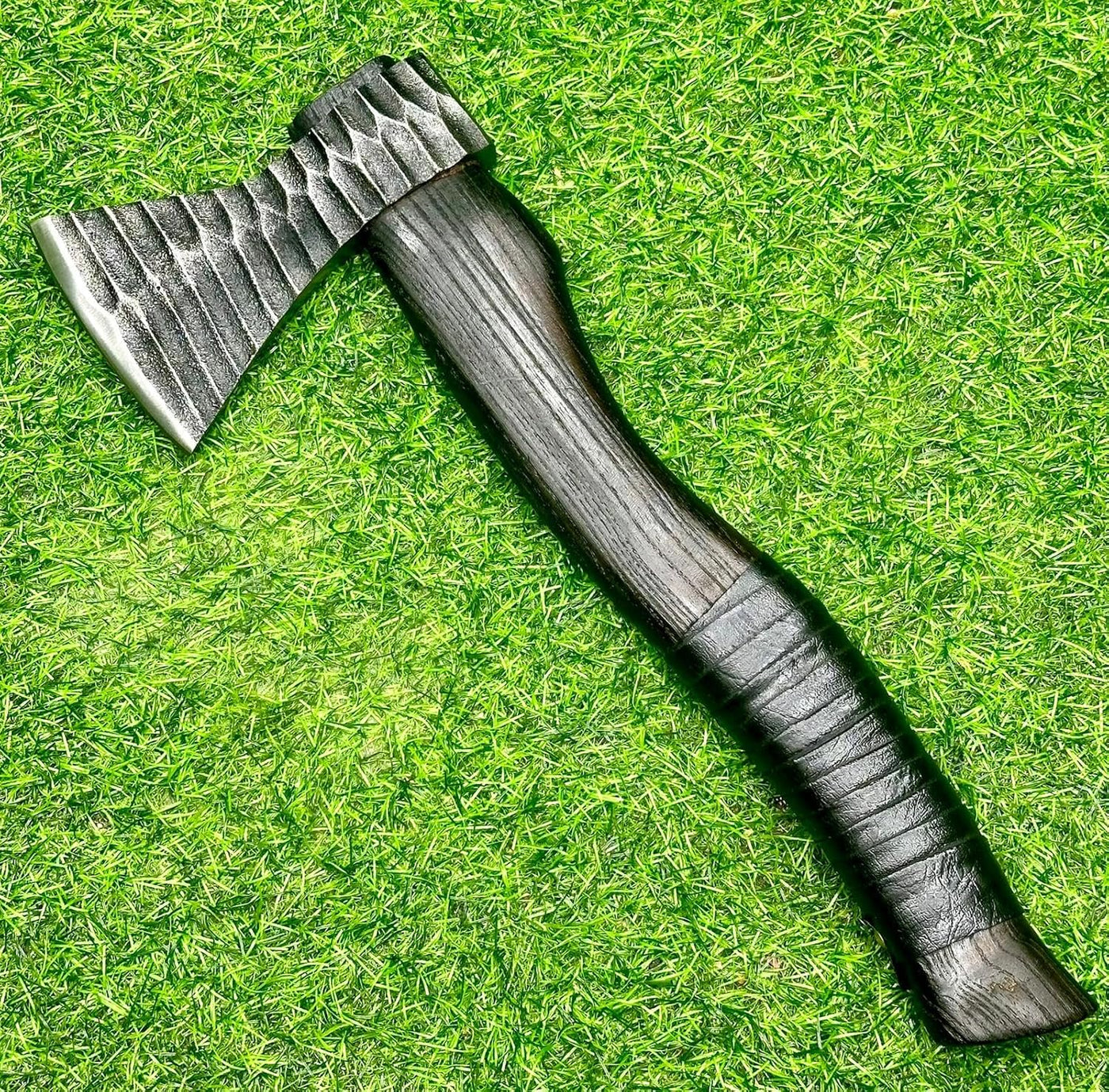 Viking Battle Axe with Custom Handmade Forged 1095 Steel Blade and Ash Wood Handle – Thor’s Fury