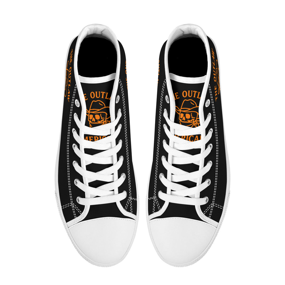 Copy of FWS High-Top Canvas Shoes With Customized Tongue - White
