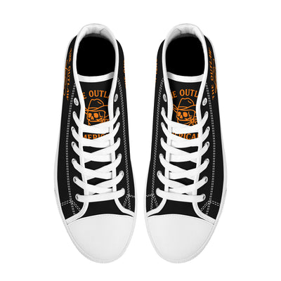 Copy of FWS High-Top Canvas Shoes With Customized Tongue - White