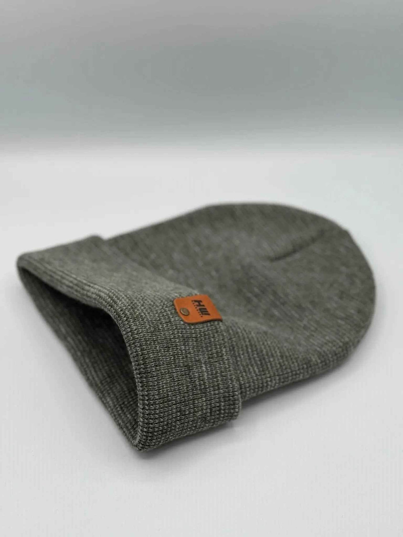 HAAKWEAR Classic Fusion Cuffed Beanie - Gray / Green, Made in USA