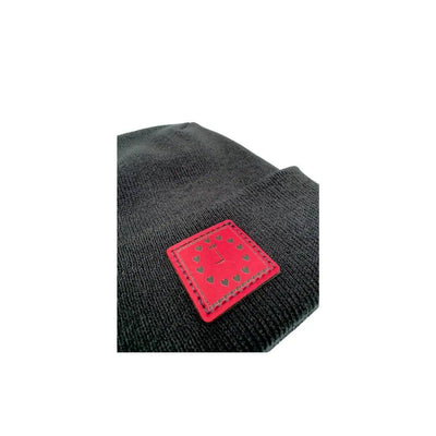 Love-Inspired H-Stitch Beanie – Black Heart Clock | Limited Edition | Trending Now