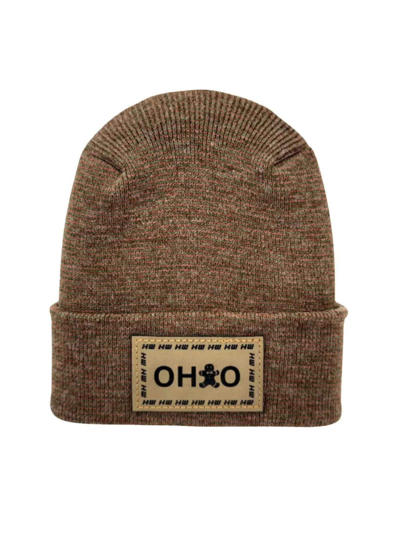 Haakwear H-Stitch Beanie Ohio, The Brown's Cookie Edition - Exclusive Christmas Hat Collection Burgundy / Green Fusion