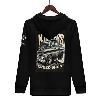 D58 Men's All Over Print Zip Hoodie