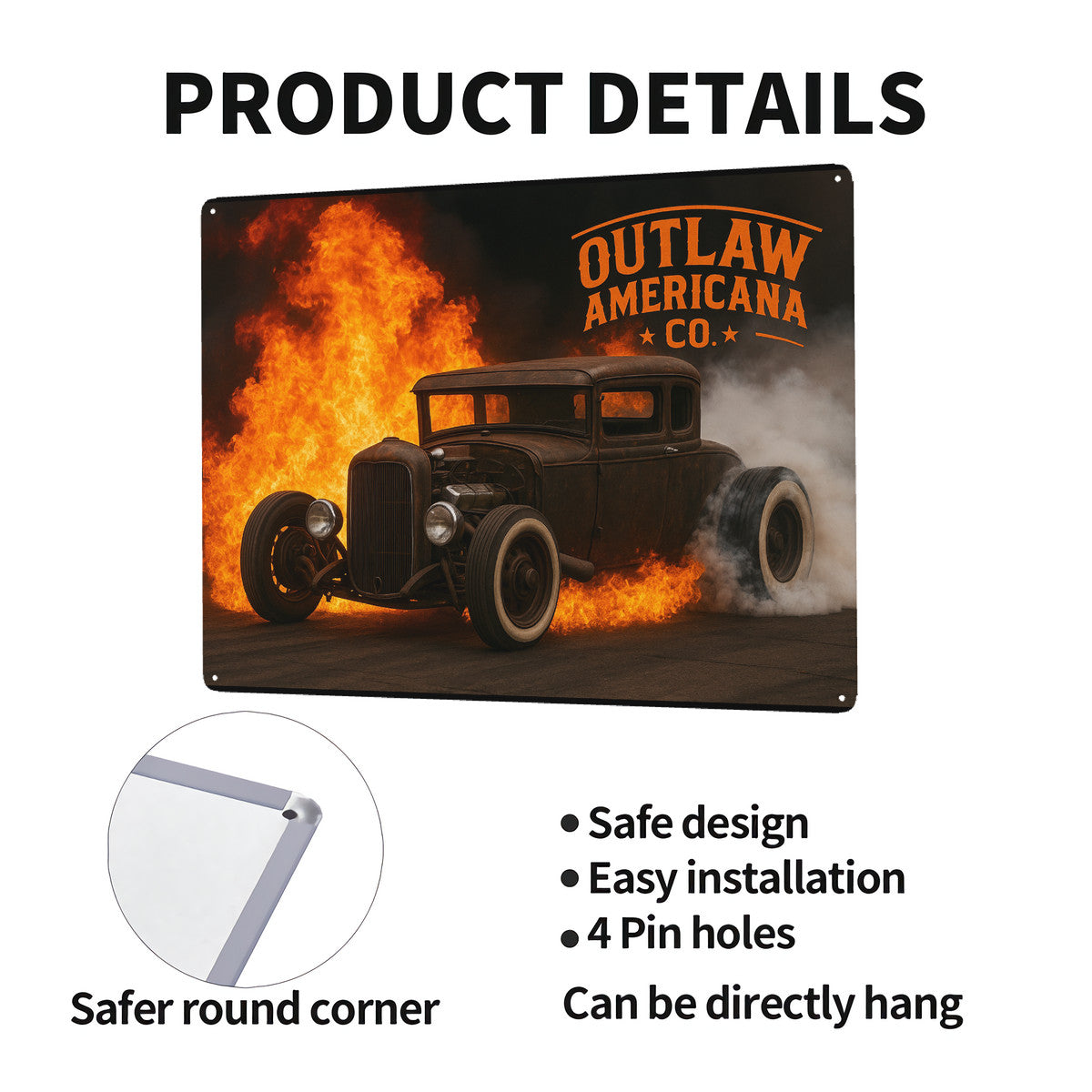 HC_C77 Steel Metal Art Decor 12x16in(Horizontal)