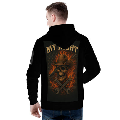 D55 Men's All Over Print Hoodie