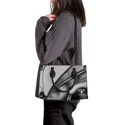 SF_B3 Luxury Women PU Tote Bag - Black