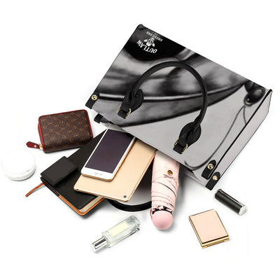 SF_B3 Luxury Women PU Tote Bag - Black