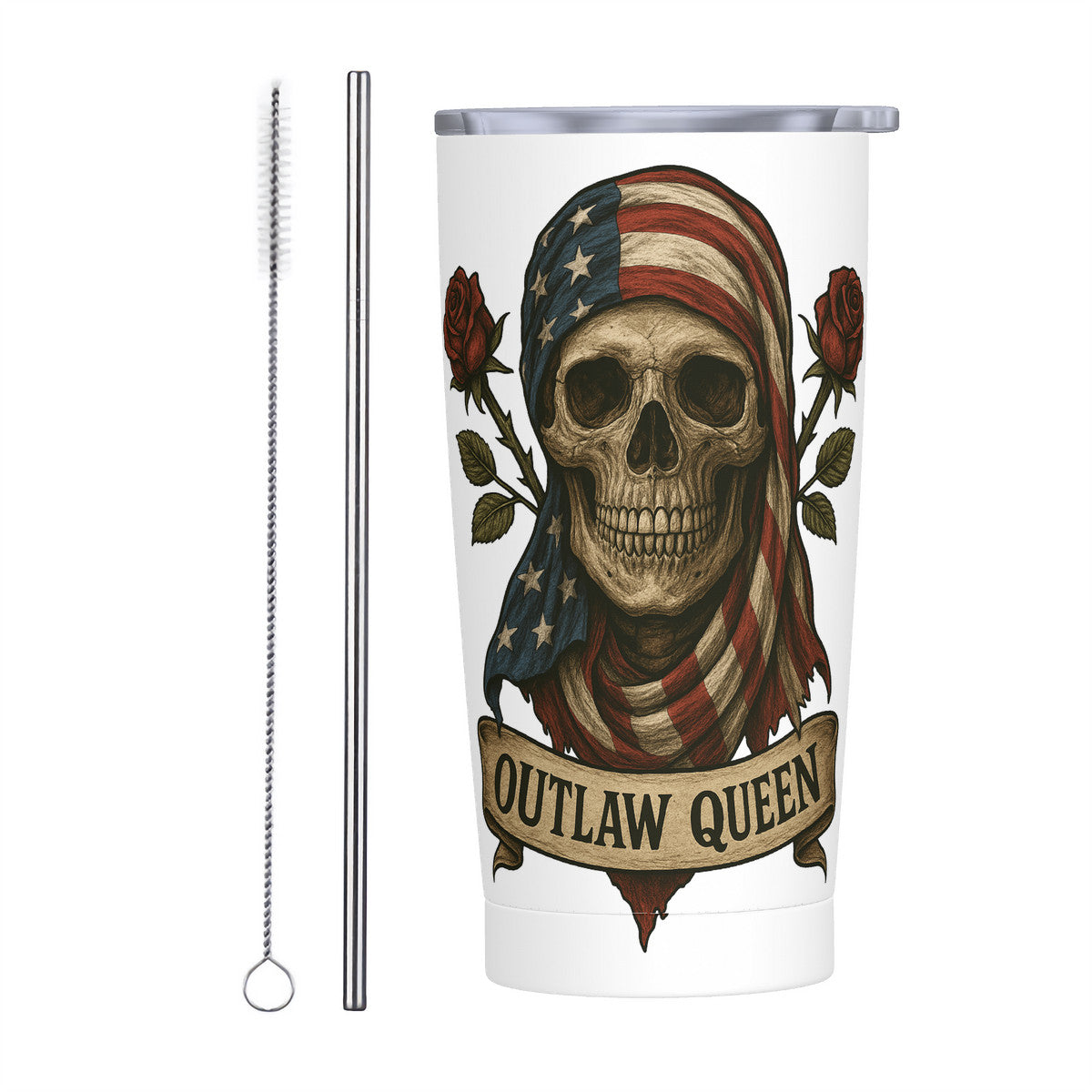 HC_C81 20oz Stainless Steel Straw Lid Cup
