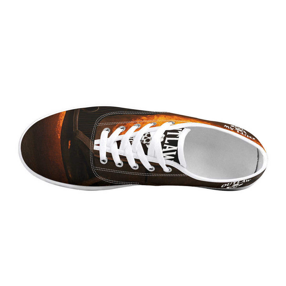 D3S Skate Shoes With Customized Tongue - White