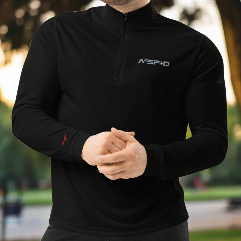 Against All Enemies (Moto) Premium Adidas Quarter-zip pullover