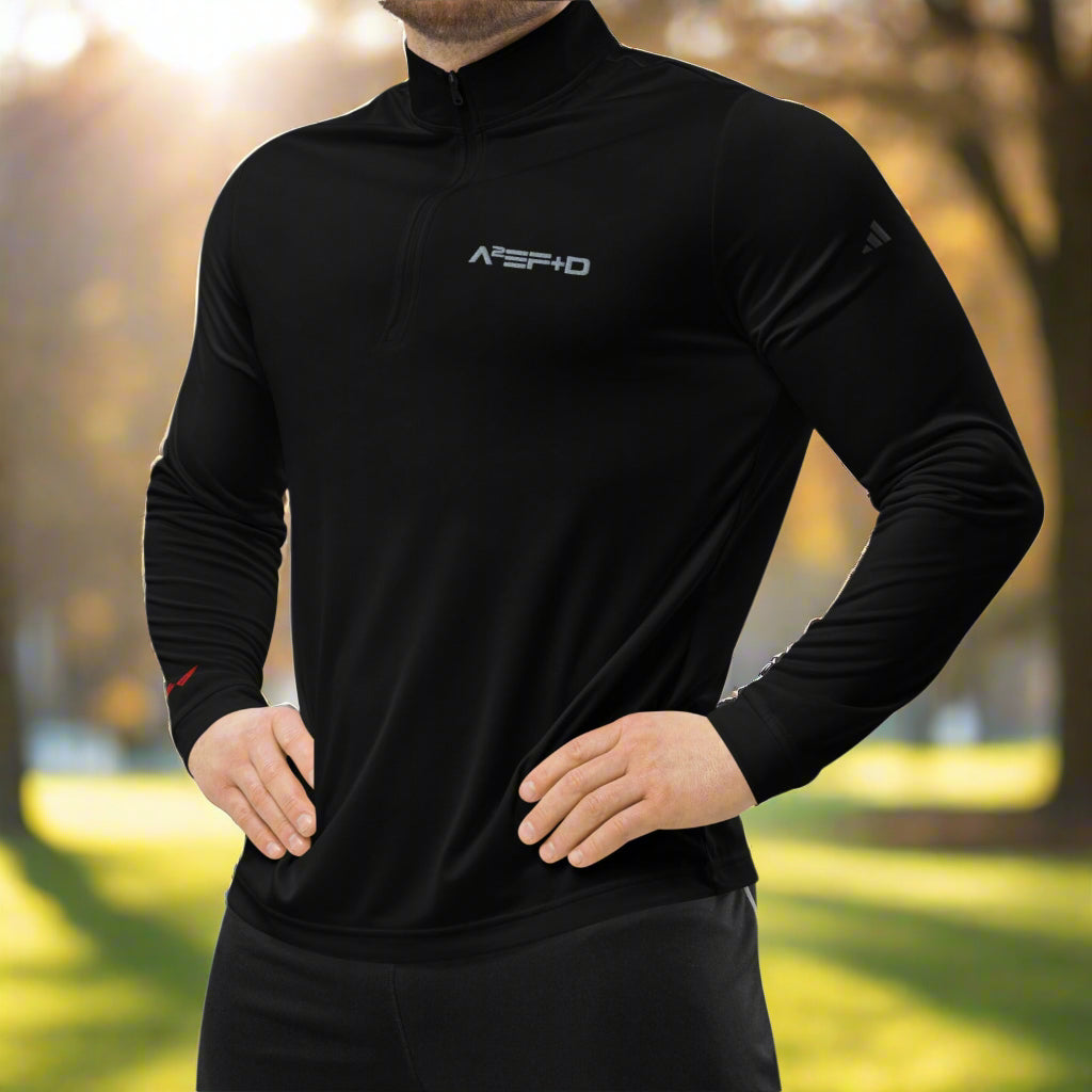 Against All Enemies (Moto) Premium Adidas Quarter-zip pullover