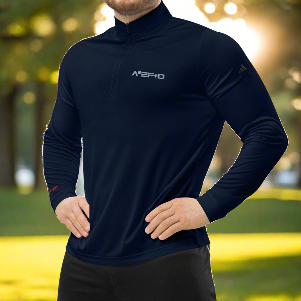 Against All Enemies (Moto) Premium Adidas Quarter-zip pullover