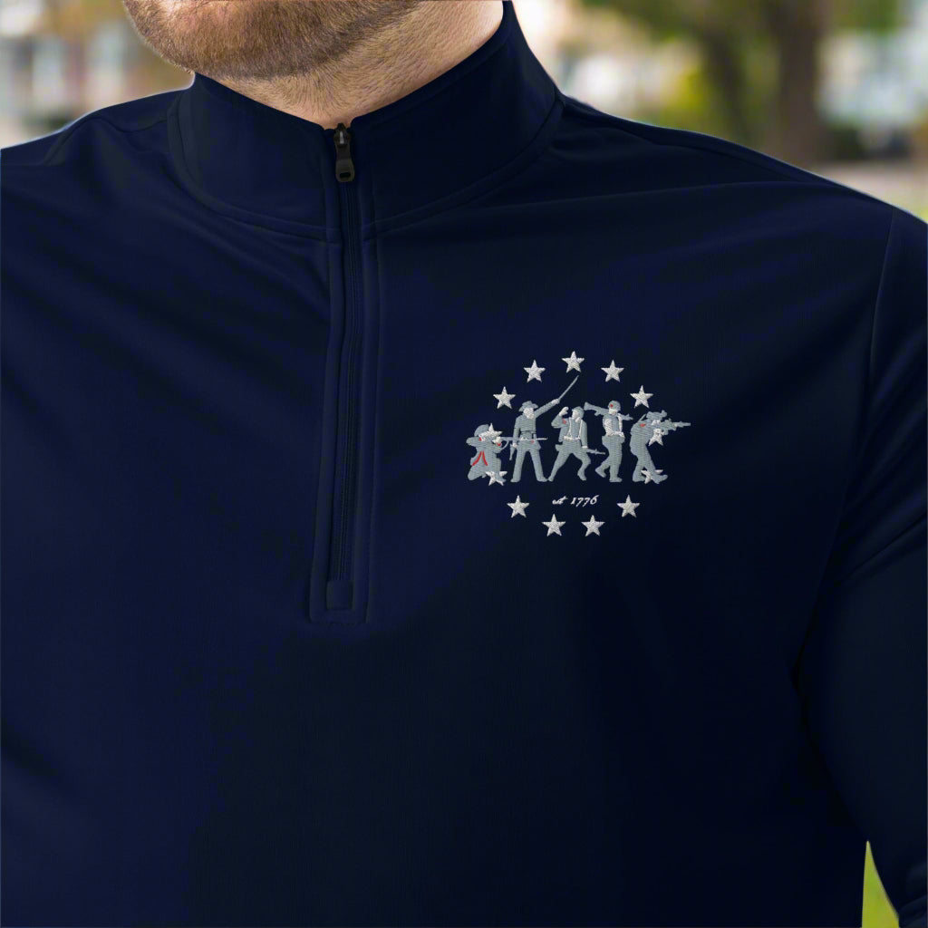 American Bloodline 1775 Premium Adidas Quarter-zip Pullover