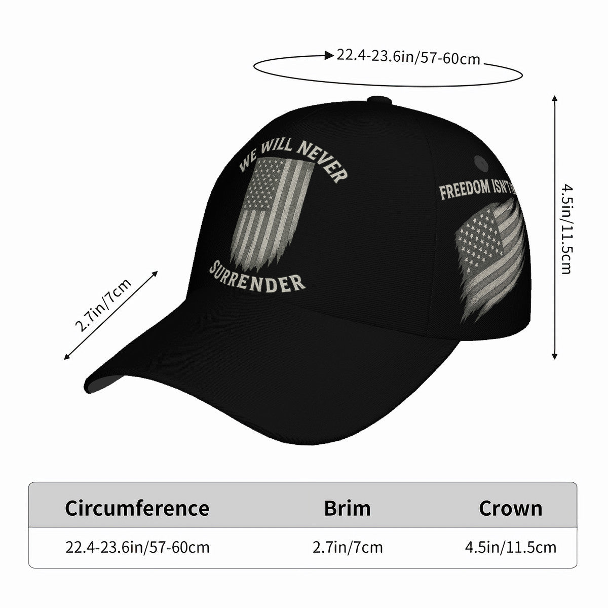 HC_T9 Curved Brim Baseball Cap (AOP)