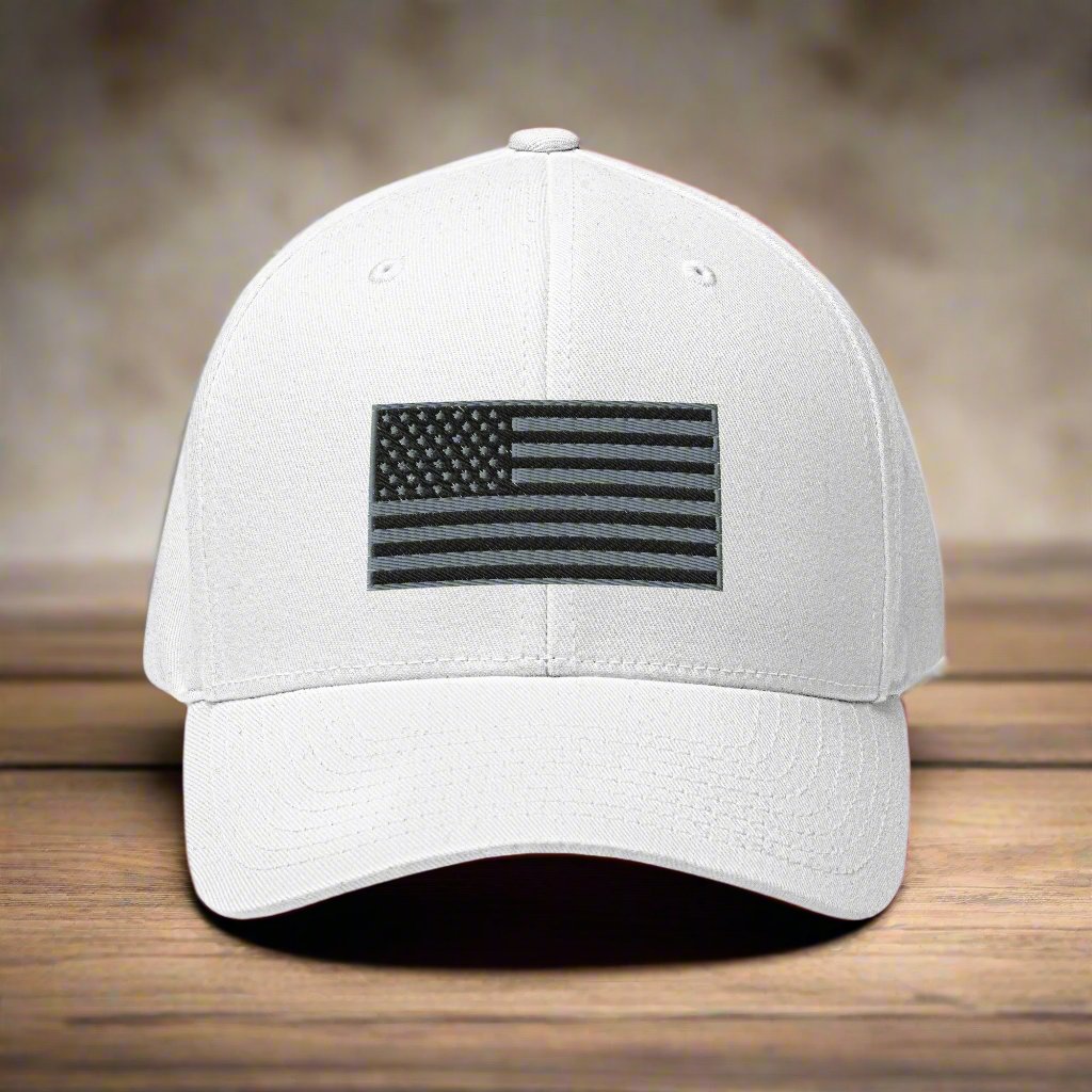 Old Glory Embroidered Fitted Twill Hat