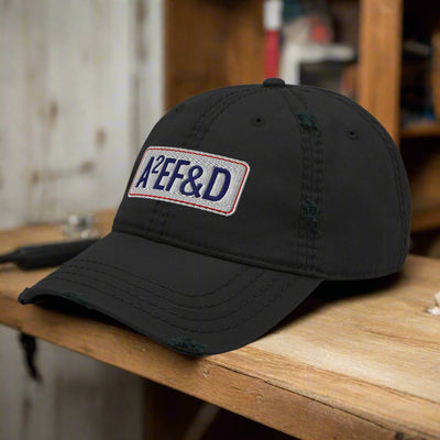 Against All Enemies Distressed Dad Hat (RWB)