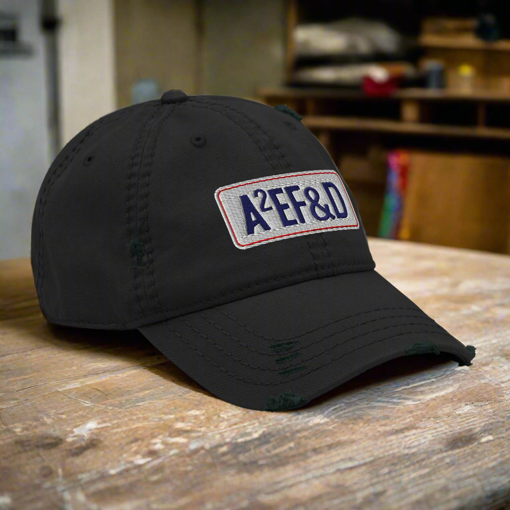 Against All Enemies Distressed Dad Hat (RWB)