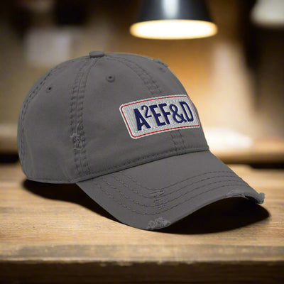 Against All Enemies Distressed Dad Hat (RWB)