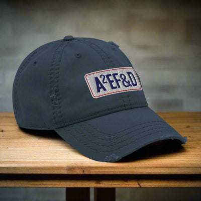 Against All Enemies Distressed Dad Hat (RWB)