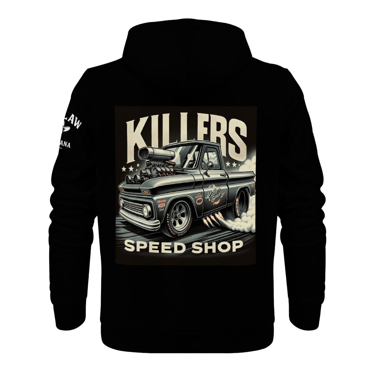 D58 Men's All Over Print Zip Hoodie