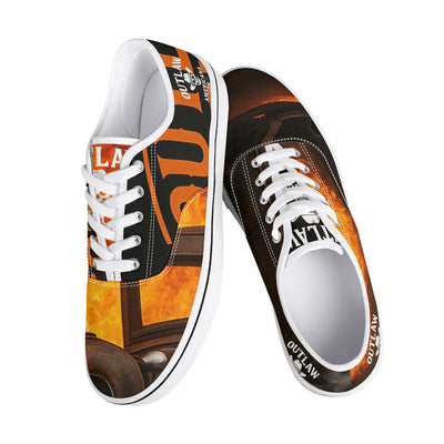 D3S Skate Shoes With Customized Tongue - White