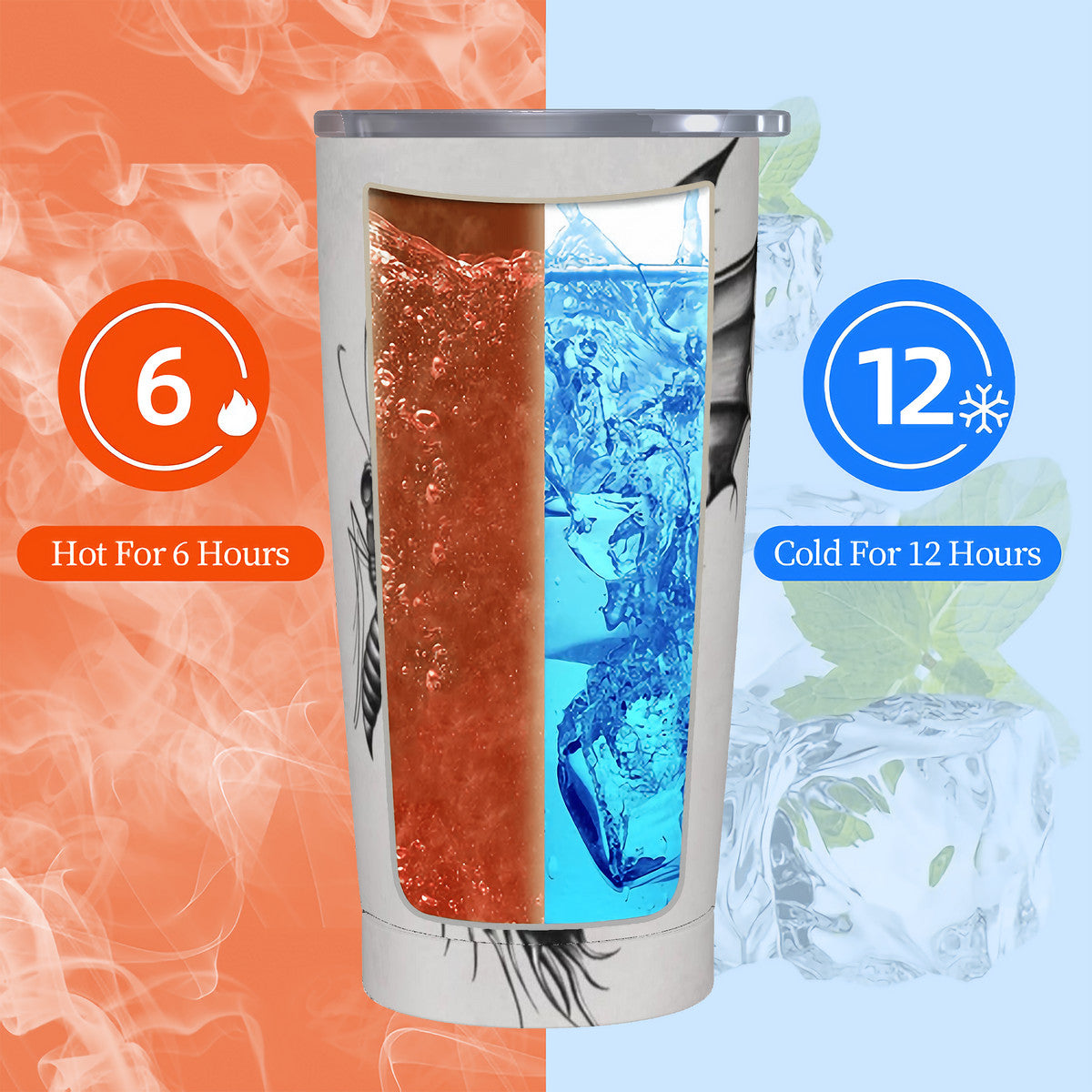 HC_C81 20oz Stainless Steel Straw Lid Cup