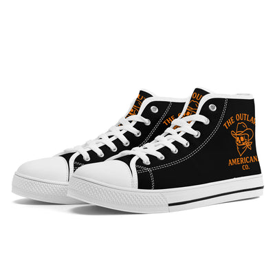 Copy of FWS High-Top Canvas Shoes With Customized Tongue - White