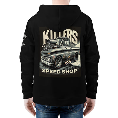 D58 Men's All Over Print Zip Hoodie