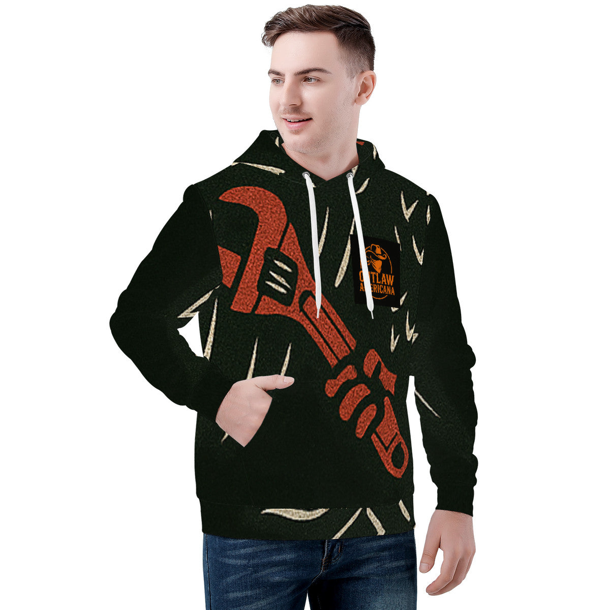 Copy of D55 Men's All Over Print Hoodie