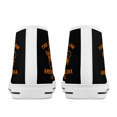 Copy of FWS High-Top Canvas Shoes With Customized Tongue - White