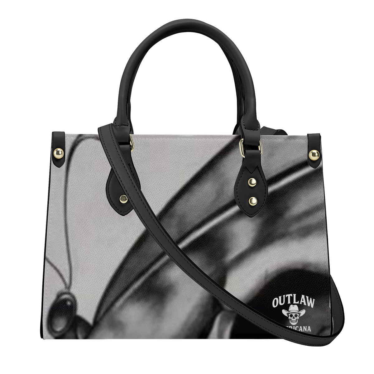 SF_B3 Luxury Women PU Tote Bag - Black