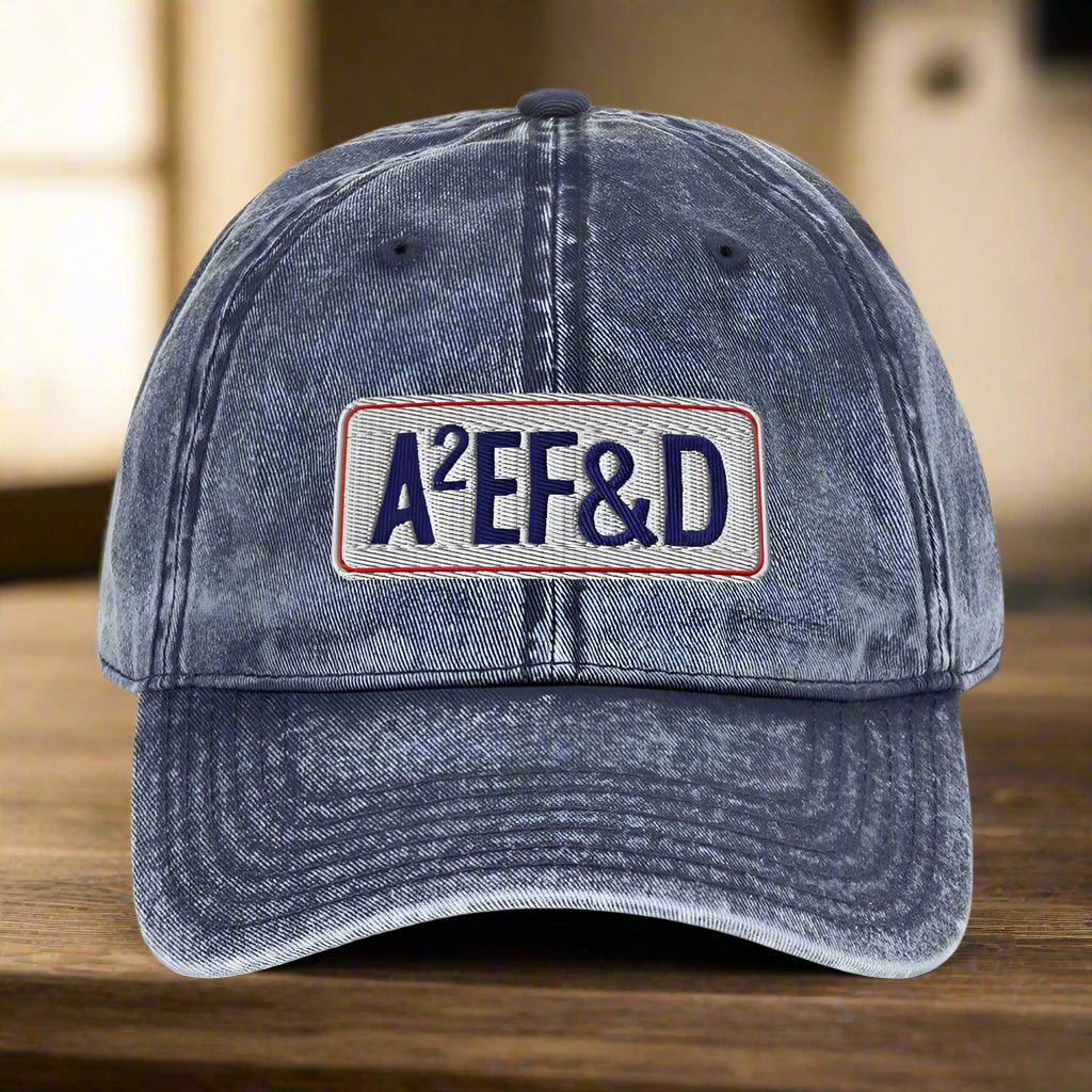 Against All Enemies Vintage Cotton Twill Cap (RWB)