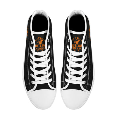 Copy of FWS High-Top Canvas Shoes With Customized Tongue - White