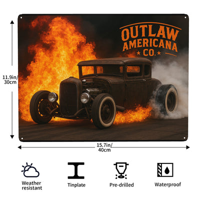 HC_C77 Steel Metal Art Decor 12x16in(Horizontal)